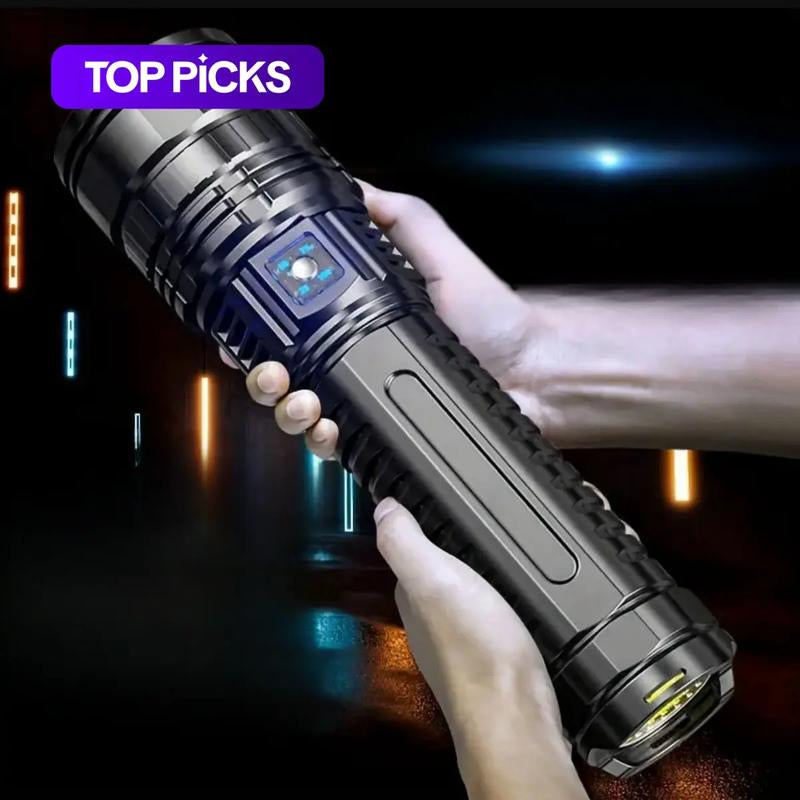 Rechargeable Zoomable LED Flashlight