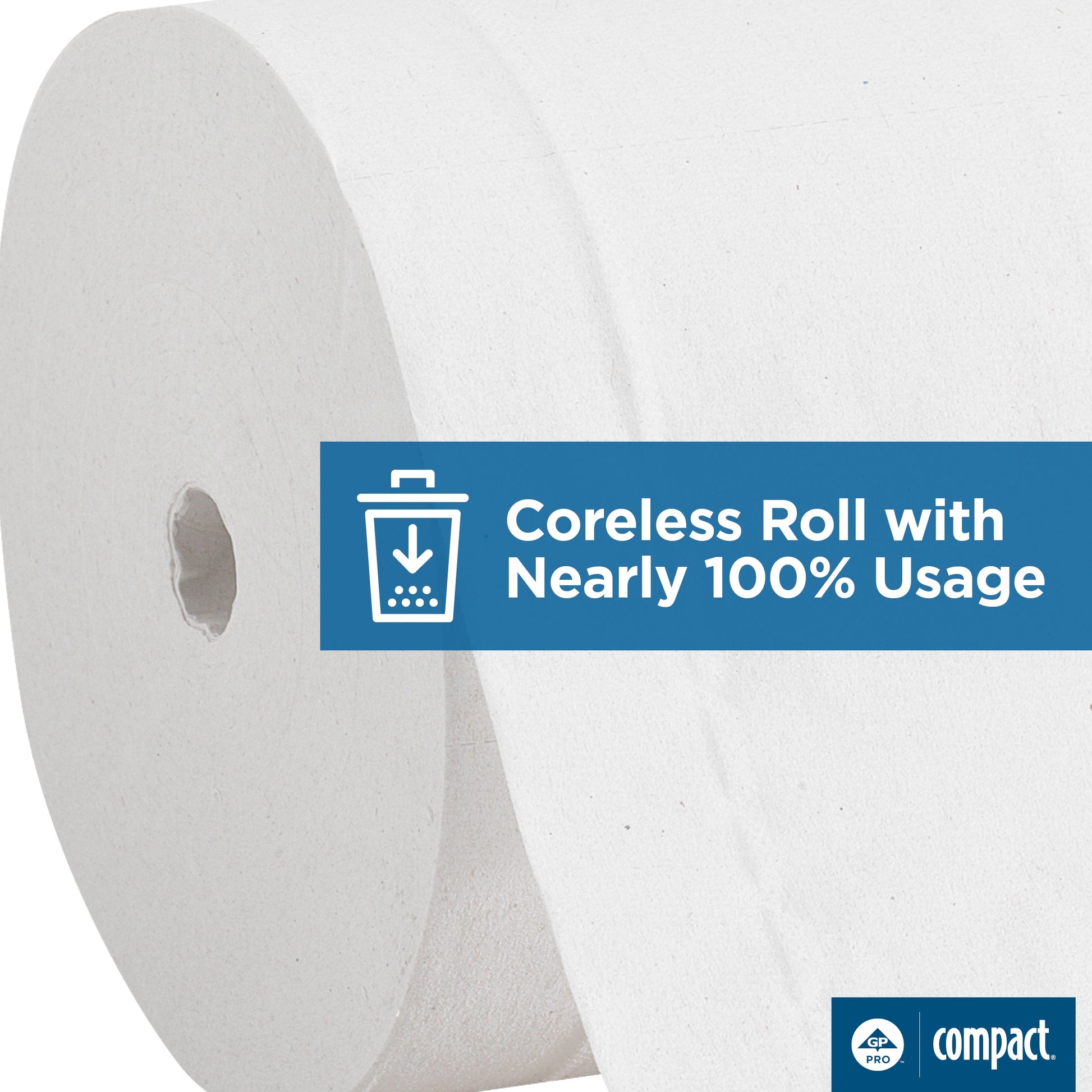 Angel Soft Professional Series Compact Coreless 2-Ply Toilet Paper, 750 Sheets/Roll, 36 Rolls/Case