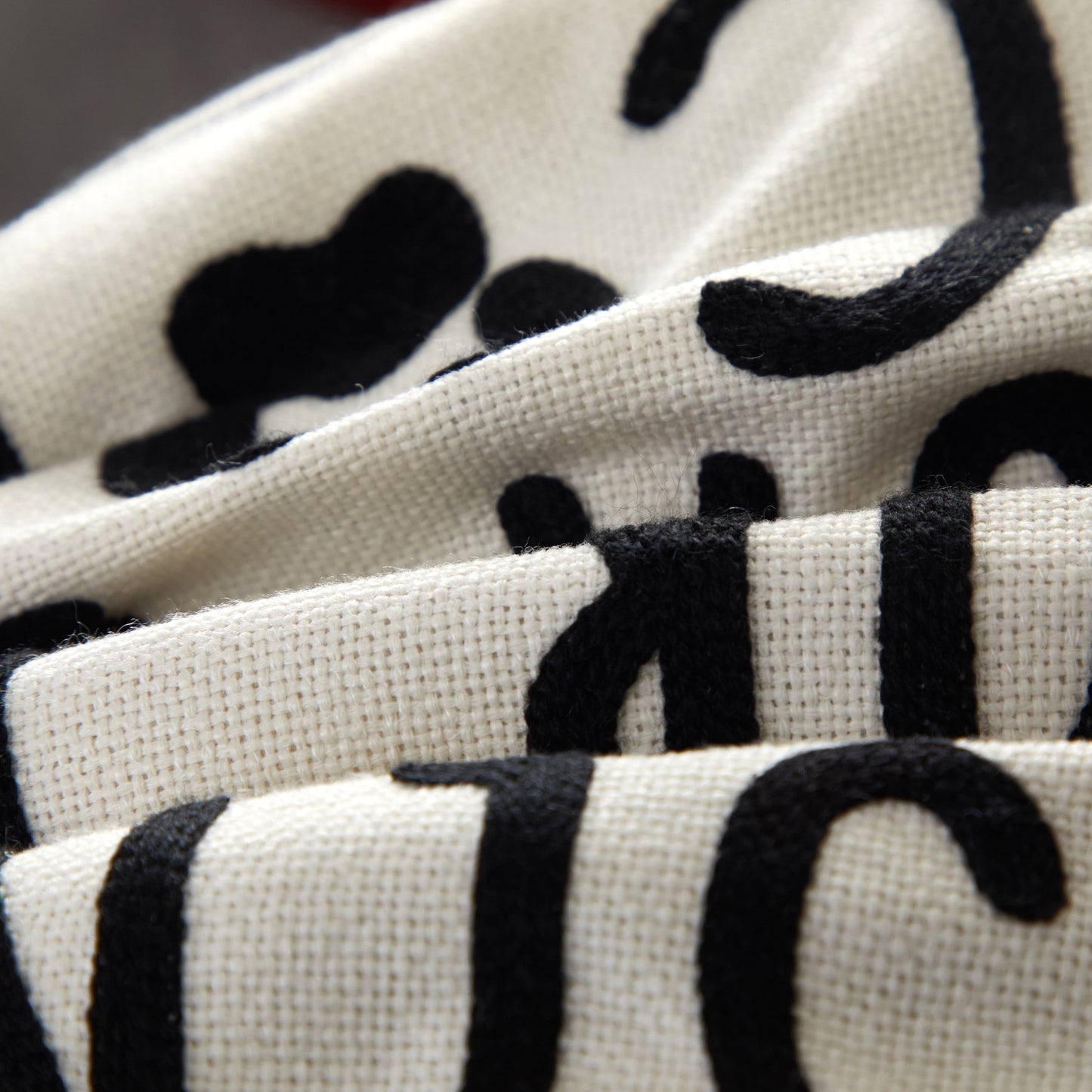 Black and White Reserved for Dog Square Decorative Throw Pillow for Adults, 18 in X 18 In